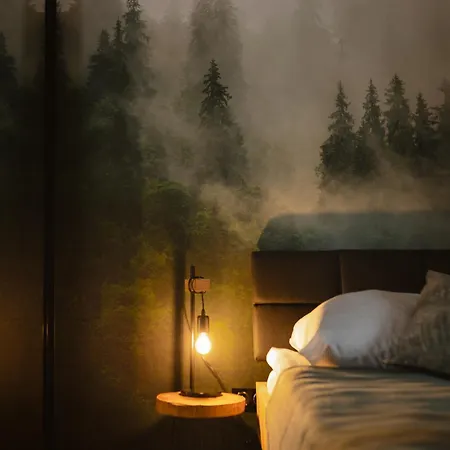 Foggy Forest Z Prywatna Sauna, Tarasem I Ogrodem